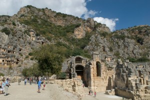Carved tombs in Myra 